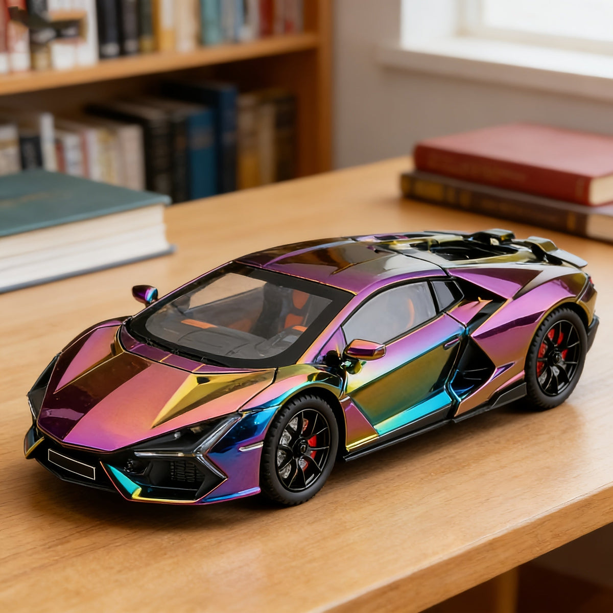 Die-Cast Sports Car Display Model, 1:24 Scale with 8 Style Options