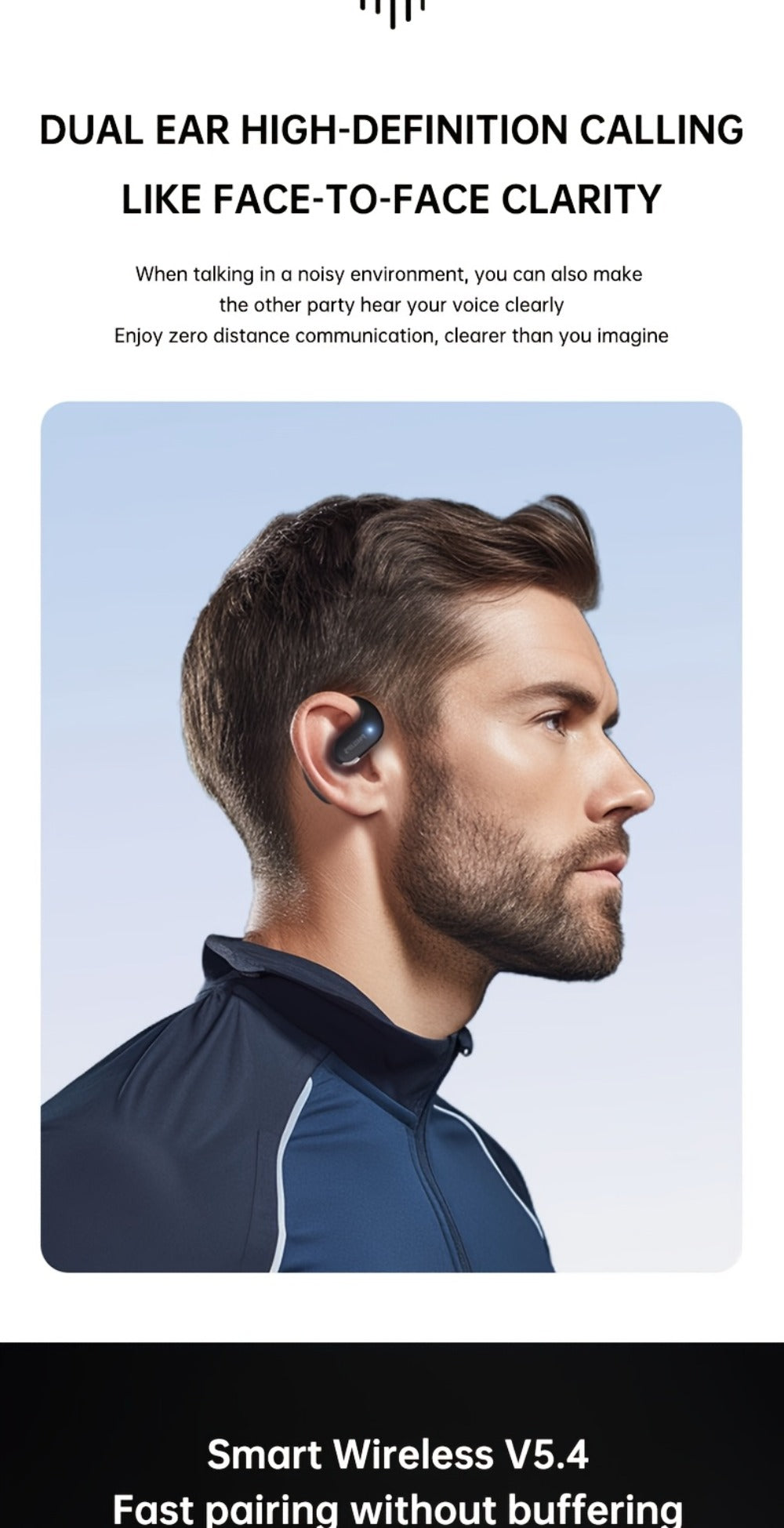 Philips TAT2739 Open Air Earbuds Wireless Bluetooth 5.3 Ear Hook Headphones with Wireless Charging Case – Non In-Ear Open-Back Design, Type-C, Tech Gift for Men Women