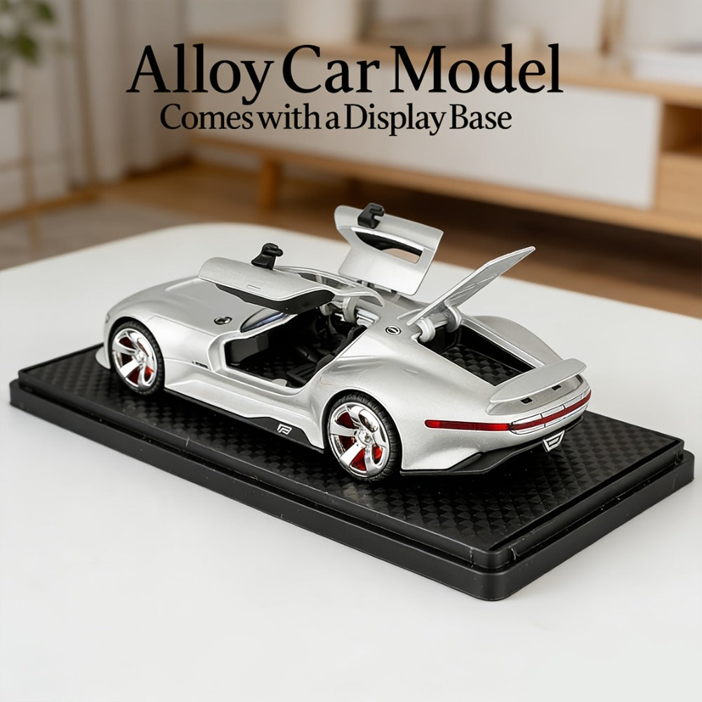 Mercedes-Benz GT Diecast Model Car with Gull-Wing Doors, Zinc Alloy Static Display Collectible