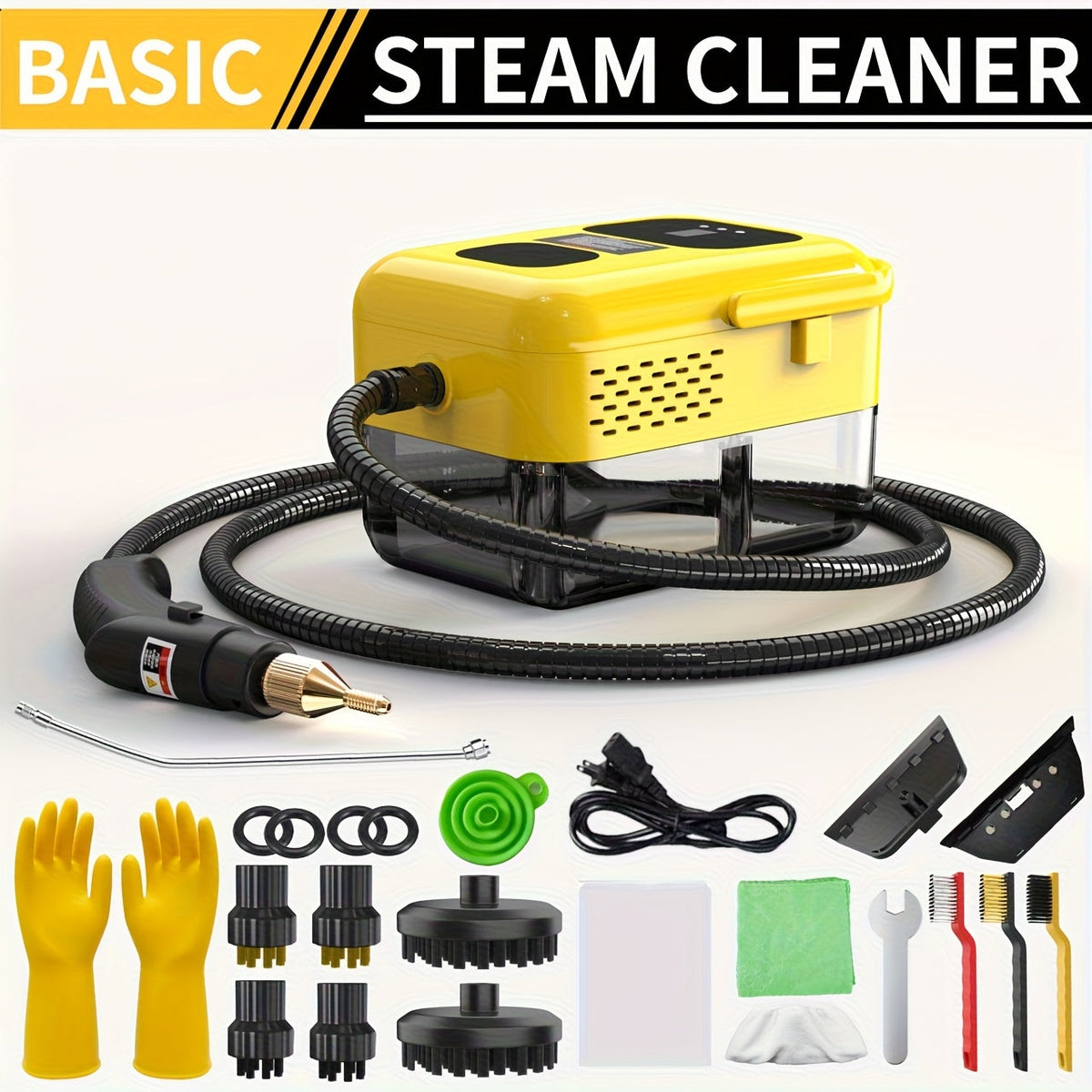 Portable Steam Cleaner High-Temperature High-Pressure Handheld Steamer for Home, Carpet, Tile & Grout Cleaning – 9-Speed Adjustable, 3 Models: Basic, Upgraded & Smart