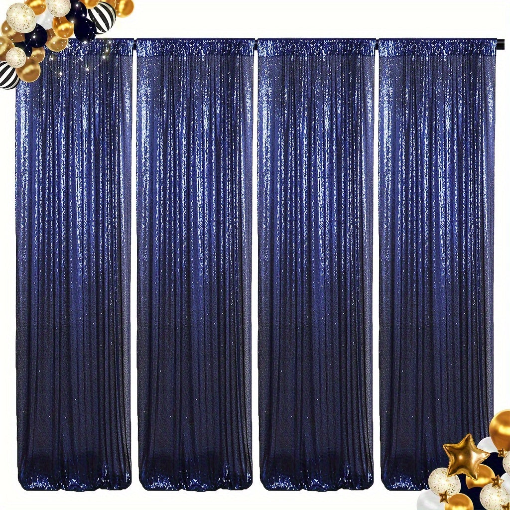 Sequin Backdrop Curtains 2FTx8FT Glitter Photography Background Panels for Party Wedding Birthday Stage Decoration Gold Yellow Shimmer Curtain Set 4 6 10 Panels Available