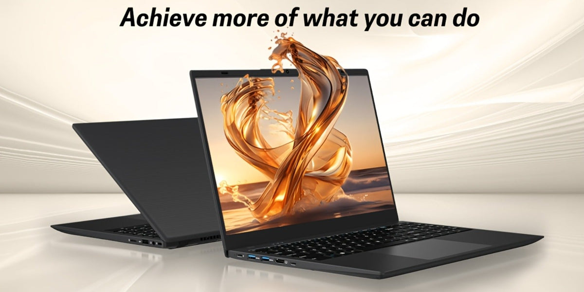 15.6 Inch Ultra-Thin Laptop, Intel Pentium 6500Y, 8GB RAM 256GB SSD, 4K Dual-Screen Support, Quad Stereo Speakers, Type-C PD Fast Charging – Lightweight Office & Entertainment Notebook PC