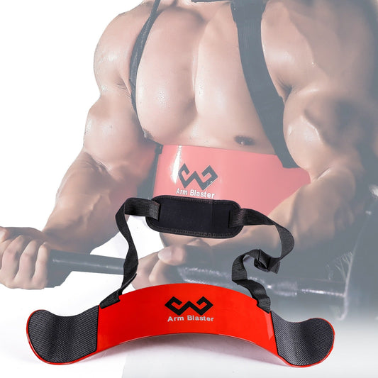 Adjustable Arm Blaster with Foam Padding for Barbell and Dumbbell Bicep Curls