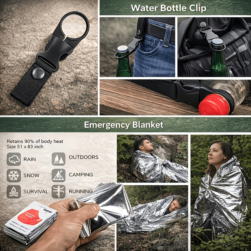 242-Piece Survival Kit – Outdoor Emergency First Aid Set