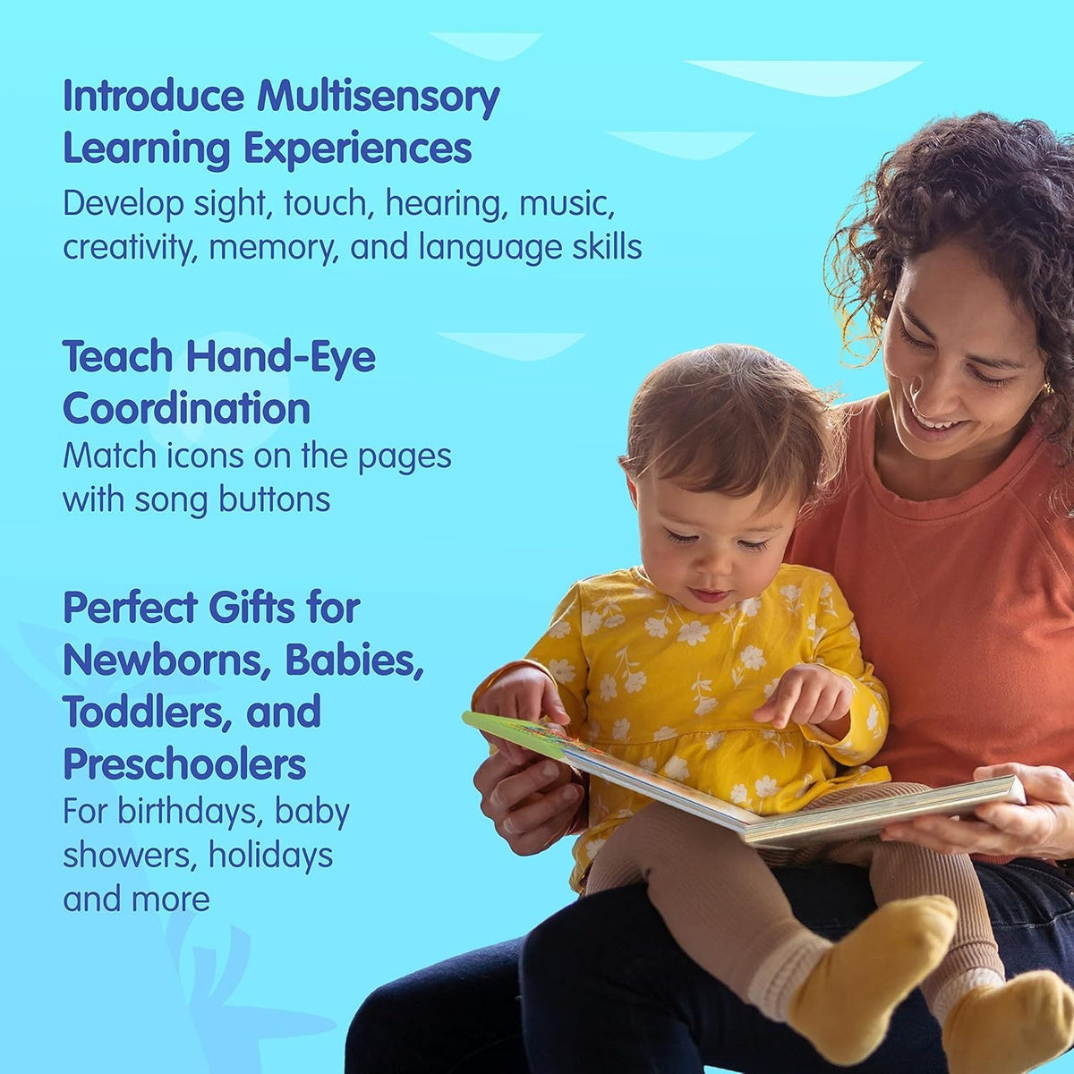 Baby Shark Sound Book for Toddlers — Pinkfong 10-Button Interactive Animal Songs Sing-Along Nursery Rhymes Learning Book Kids Ages 1-3, Birthday Baby Shower Christmas Gift