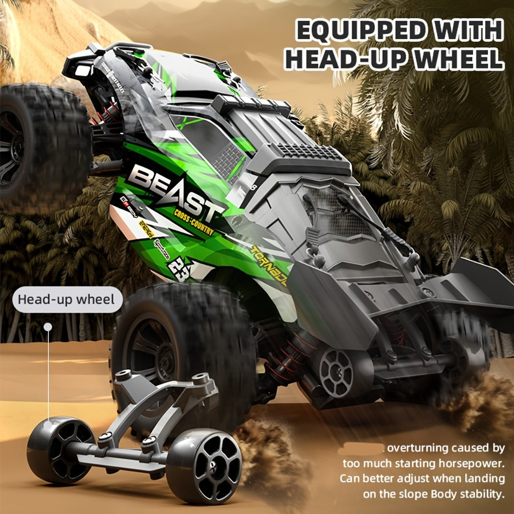 4WD RC Off-Road Car with Brushed or Brushless Dual-Battery Options