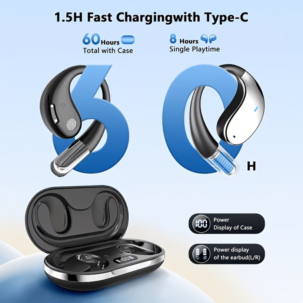 AI Language Translation Headphones Real-Time 156 Languages & Accents 3-in-1 Wireless Bluetooth Earbuds for Travel Business Learning iOS Android Compatible Bluetooth 5.4