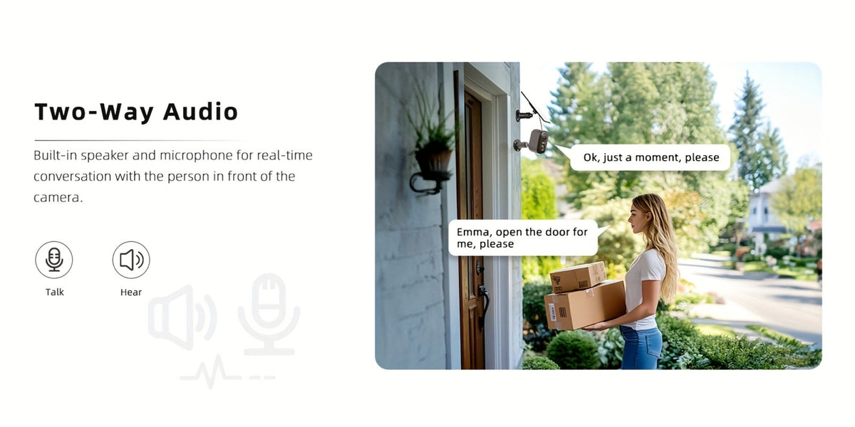 Solar WiFi Security Camera Indoor Outdoor – Dual Band 5G & 2.4GHz, Wire-Free Home Surveillance, Pet & Baby Monitor, Smartphone App Control, Rechargeable Solar Powered by Wesecuu