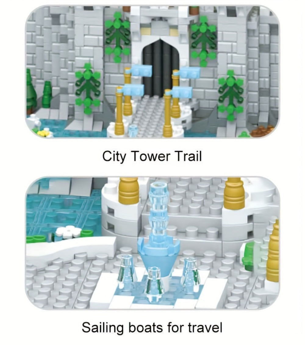 Princess Castle Building Blocks 3600 Pcs, Fairytale Palace Micro Brick Kit for Ages 8+