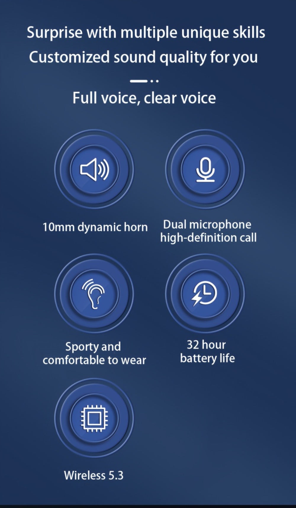 Sport Ear Hook Wireless Earbuds Bluetooth 5.4, Open-Ear Sports Earphones with Mic, 24H Playtime, LED Display Charging Case, Running Fitness Earbuds for Men Women, Black