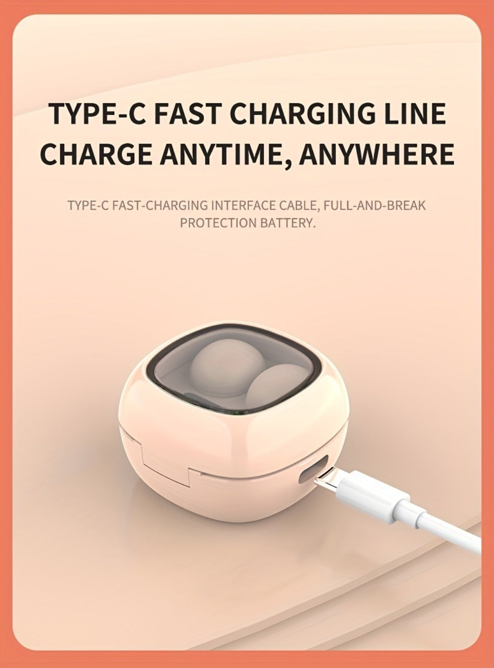 HiFi Touch Control Wireless Earbuds, Ultra-Small In-Ear Headphones with LED Charging Case & Built-In Mic, Stereo Sound, Fitness Running Sleep Work Travel Earphones Compatible with iOS & Android