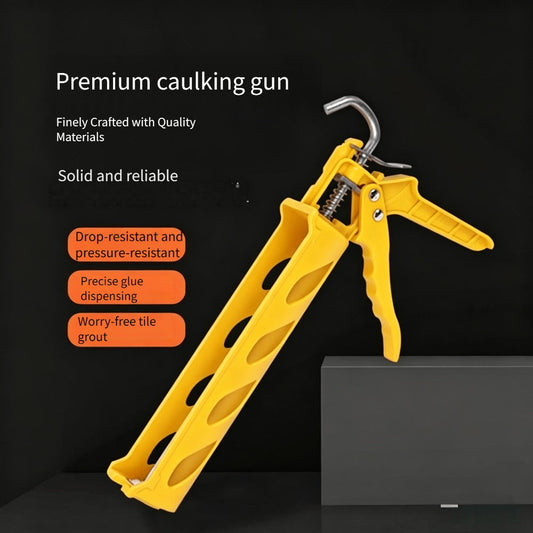 Manual Drip-Free Caulking Gun, Lightweight Applicator for Bathroom, Window & Door Sealing
