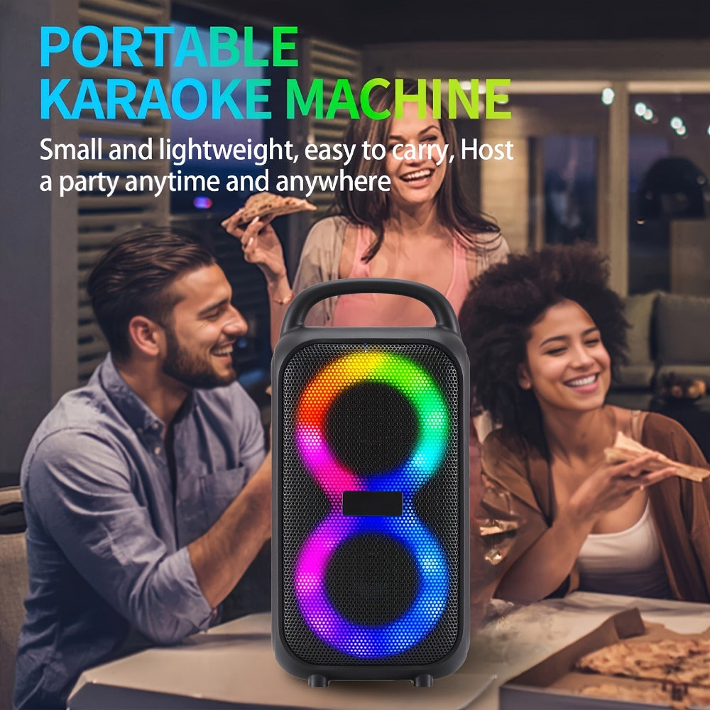 Portable Bluetooth Boom Box Speaker with Dual Subwoofer Heavy Bass, 2500W Stereo Sound System, FM Radio, Wireless, Type-C Charging, for Home Outdoor Parties Smartphones Tablets
