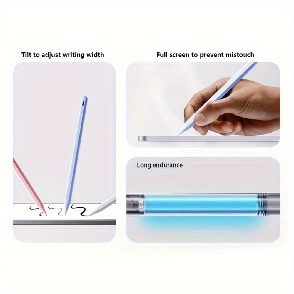 iPad Stylus Pencil with Magnetic Storage | Active Capacitive Pen Compatible with iPad Air 3/4/5, iPad 6/7/8/9/10, Mini 5/6, iPad Pro 11/12.9 Inch (2018-2024), Multi-Color, Palm Rejection, Gift for Kids Girls Boys