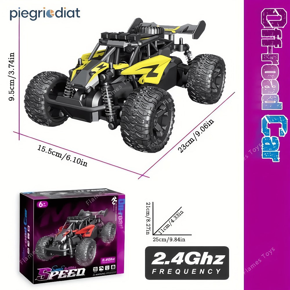 1:18 Alloy RC Monster Truck, 33 km/h with LED Lights and 2.4 GHz Control