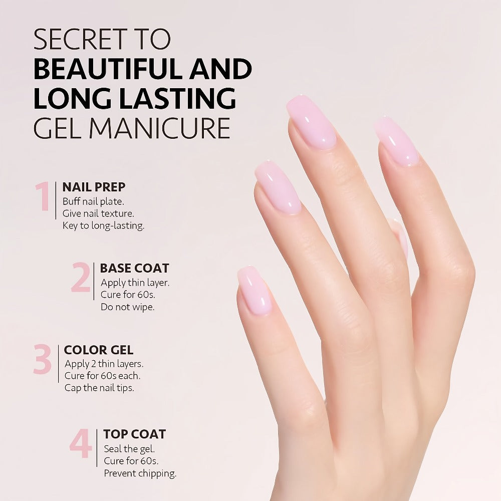 Pink Gel Nail Polish Baby Pink Soak-Off UV LED — MISS MISIDY 16ml Long-Lasting Chip-Resistant Gel Polish for Home & Salon Nail Art, Smooth Self-Leveling Formula, Easy Soak-Off Removal, Everyday & Special Occasions