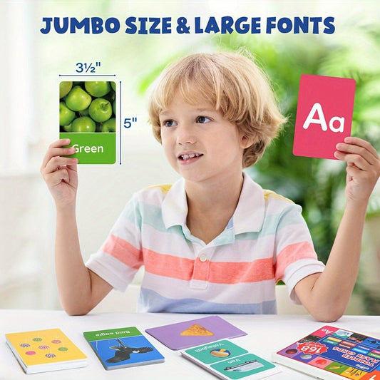 Toddler Flashcards, 84 Double-Sided Cards in 8 Learning Categories