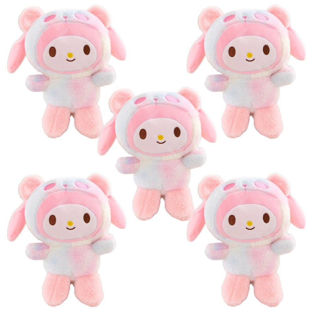 Tie-Dye Character Plush Toy with Four Selectable Styles for Display