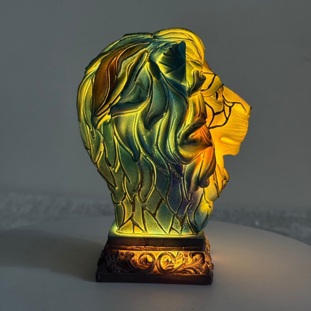3D Resin Animal Night Light – Bohemian Vintage Dragon, Owl & Sea Turtle Stained Desk Lamp for Bedroom, Home Decor, Birthday & Christmas Gift (Dragon / Owl / Sea Turtle)