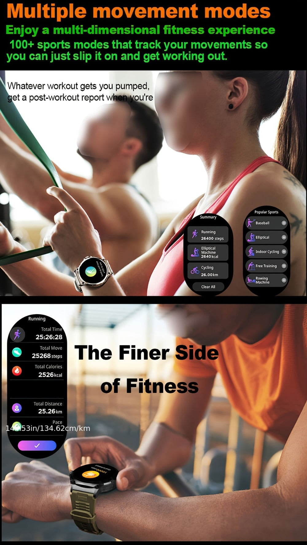 710mAh Long Battery Outdoor Sports Smartwatch for Men – 360x360 HD Screen Wireless Calling High-Quality Speaker Music Control Sports Tracking Sleep Monitor Dynamic Dial Silver Black Gift