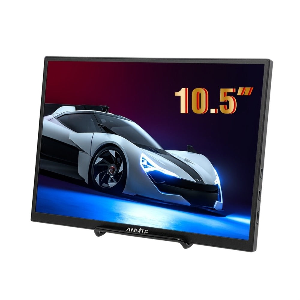 Anmite 10.5" IPS Portable Monitor 1280P 100% sRGB USB-C, Laptop Second Screen Gaming Extension Display for Mac PS4 PS5 Raspberry Pi Switch Steam Deck, Ultra-Slim Travel Monitor