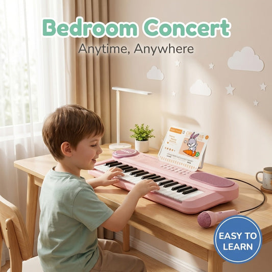 Kids Electronic Keyboard Piano, 37 Keys with Microphone in Three Colors