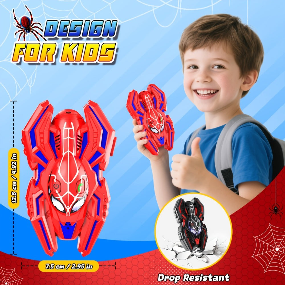 Spider Walkie Talkies for Kids – Long Range Outdoor Toy for Boys & Girls Ages 3-8, Camping Hiking Adventure Gift, 1-Pack & 2-Pack, Red Black & Pink