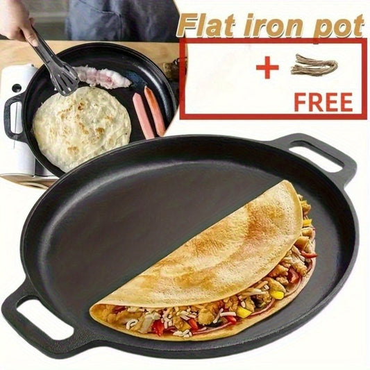 Cast Iron Frying Pan for Everyday Cooking, Single Skillet or 2-Pack Options