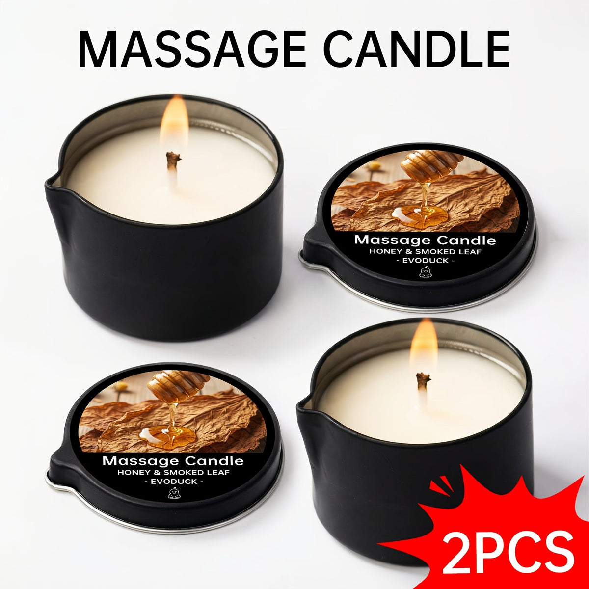 Massage Oil Candle 2-in-1 Soy Wax Scented Candle with Essential Oil Warm Moisturizing Body Lotion 20+ Scents Spa Pedicure Nail Salon Wedding Valentine Gift for Women