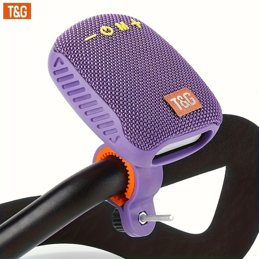 T&G 392 IPX5 Waterproof Cycling Bluetooth Speaker – Compact Outdoor Wireless Speaker with TWS Stereo, FM Radio, TF Card & USB Drive Support, Type-C Charging, Compatible with Phone & Tablet