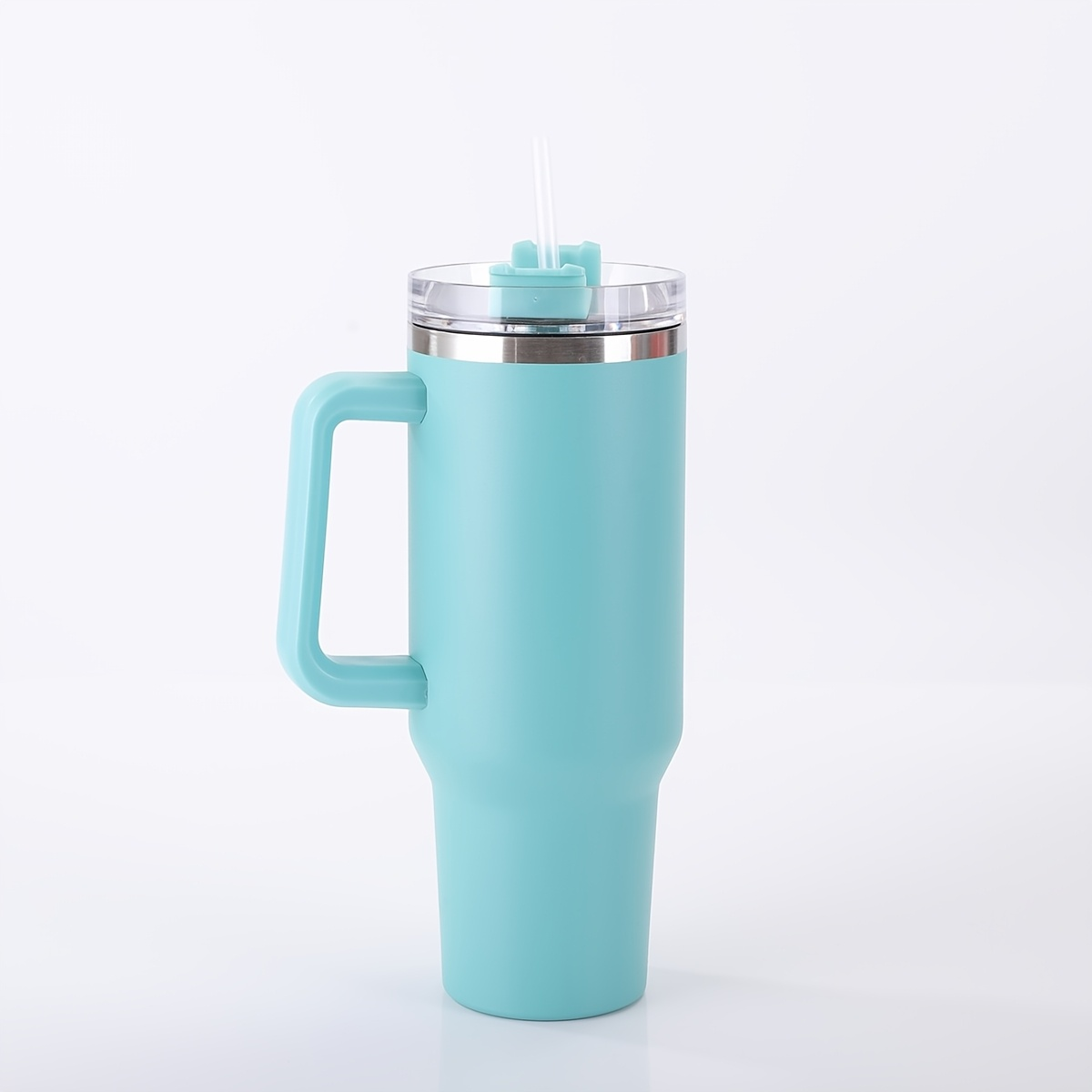 Insulated Tumbler 40oz with Handle & Straw Lid – Double-Wall Vacuum 304 Stainless Steel Travel Cup, Leakproof & Rustproof, Hot & Cold Drinks, 15 Colors, Perfect Gift for Christmas, Travel & Outdoor