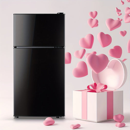 Compact Refrigerator, 3.2 Cu Ft Single Door with Removable Shelves & Crisper Drawer