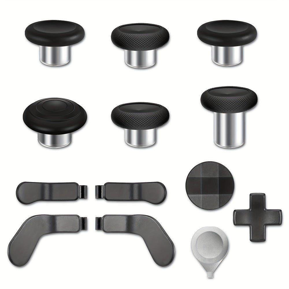 Xbox Elite Controller Series 2 Accessories 13-in-1 Replacement Kit - Paddles Thumbsticks Analog Sticks 2 D-Pads Repair Tool Stainless Steel Parts Set for Xbox Elite 2
