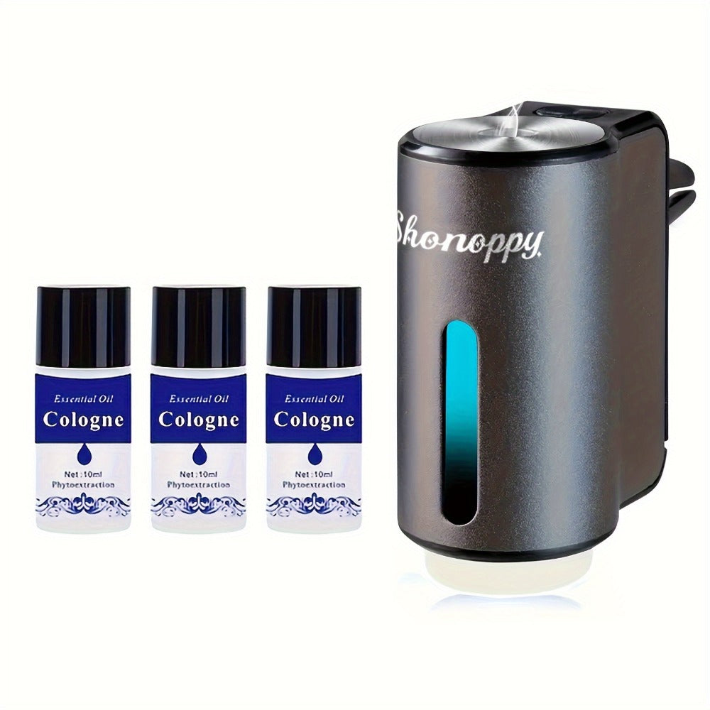 Car Essential Oils Set for Aromatherapy Diffuser – 3/6/10 Bottles 0.34oz Each, 7 Scents, Adjustable Vent Clip Air Freshener, Long-Lasting Natural Fragrance for Vehicle Interior Commuters Rideshare