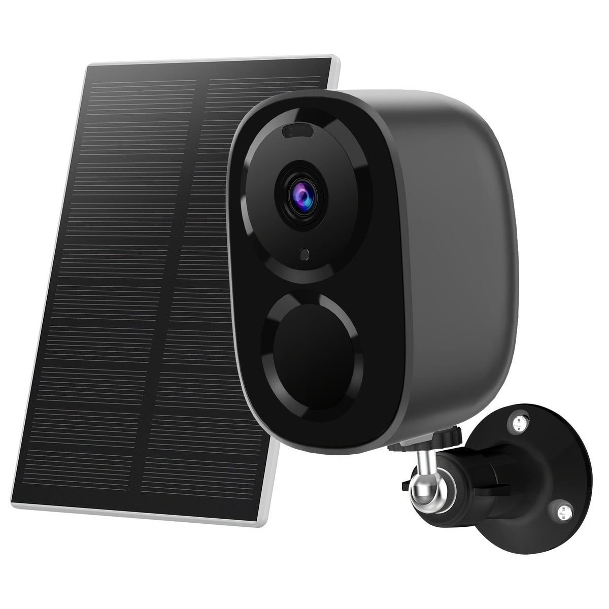 Solar Outdoor Security Camera 2K 3MP Wireless, Dual Band 2.4GHz/5GHz WiFi, AI Motion Detection, Spotlight, Color Night Vision, Two-Way Audio, Cloud & SD Storage – No Monthly Fee Battery Powered CCTV