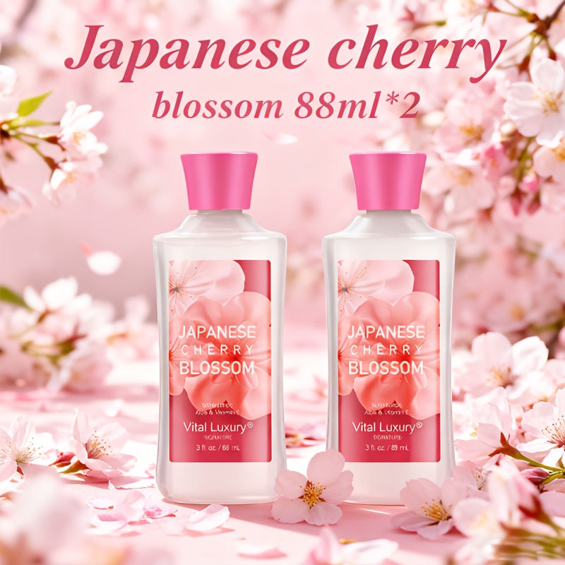 Scented Body Lotion & Hand Cream Vitamin C Glycerin Deep Moisturizing - Japanese Cherry Blossom Vanilla Cotton Candy Dry Skin Hydrating Lotion Women Men All Skin Types Gift