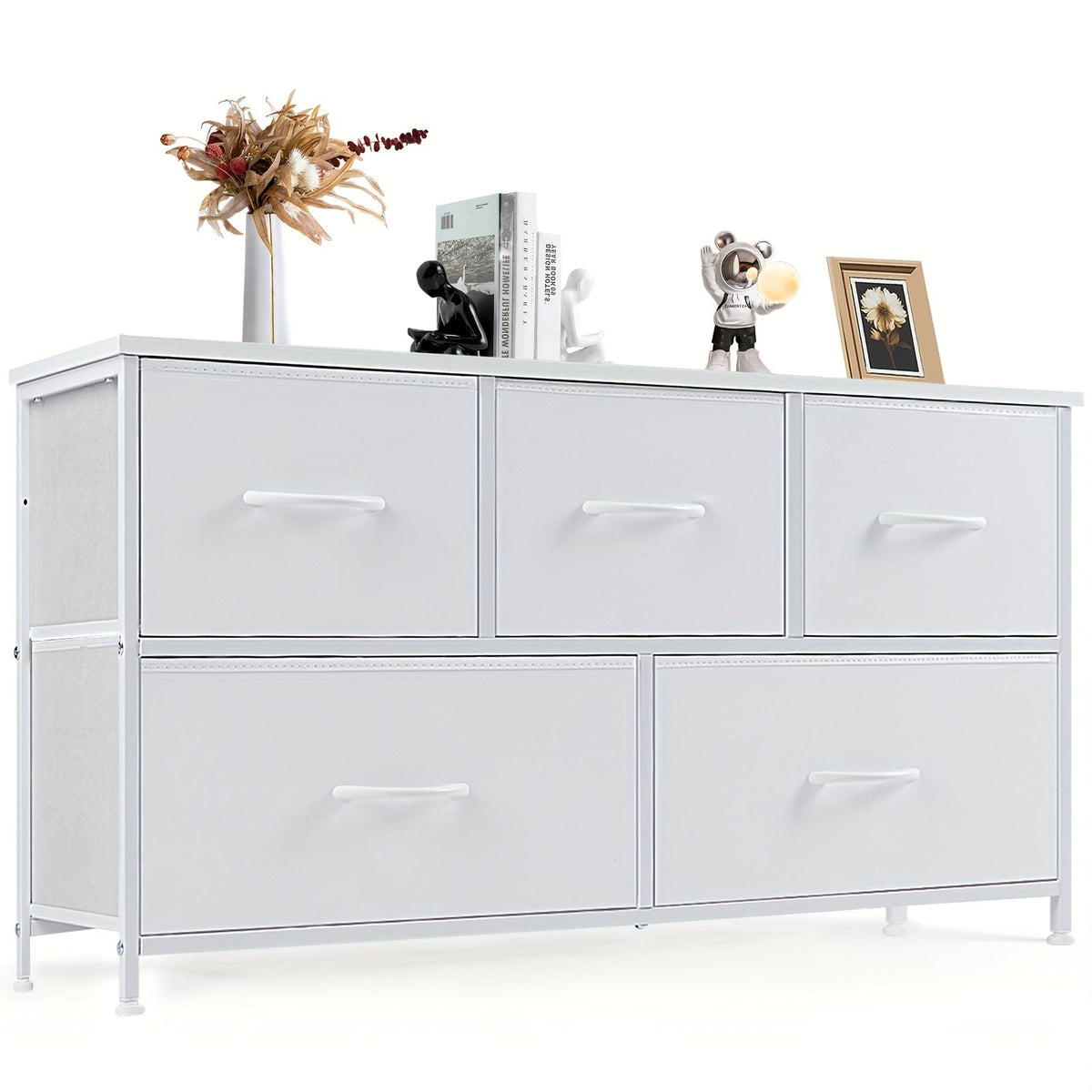 Dresser shown in the White - 5 Drawers option