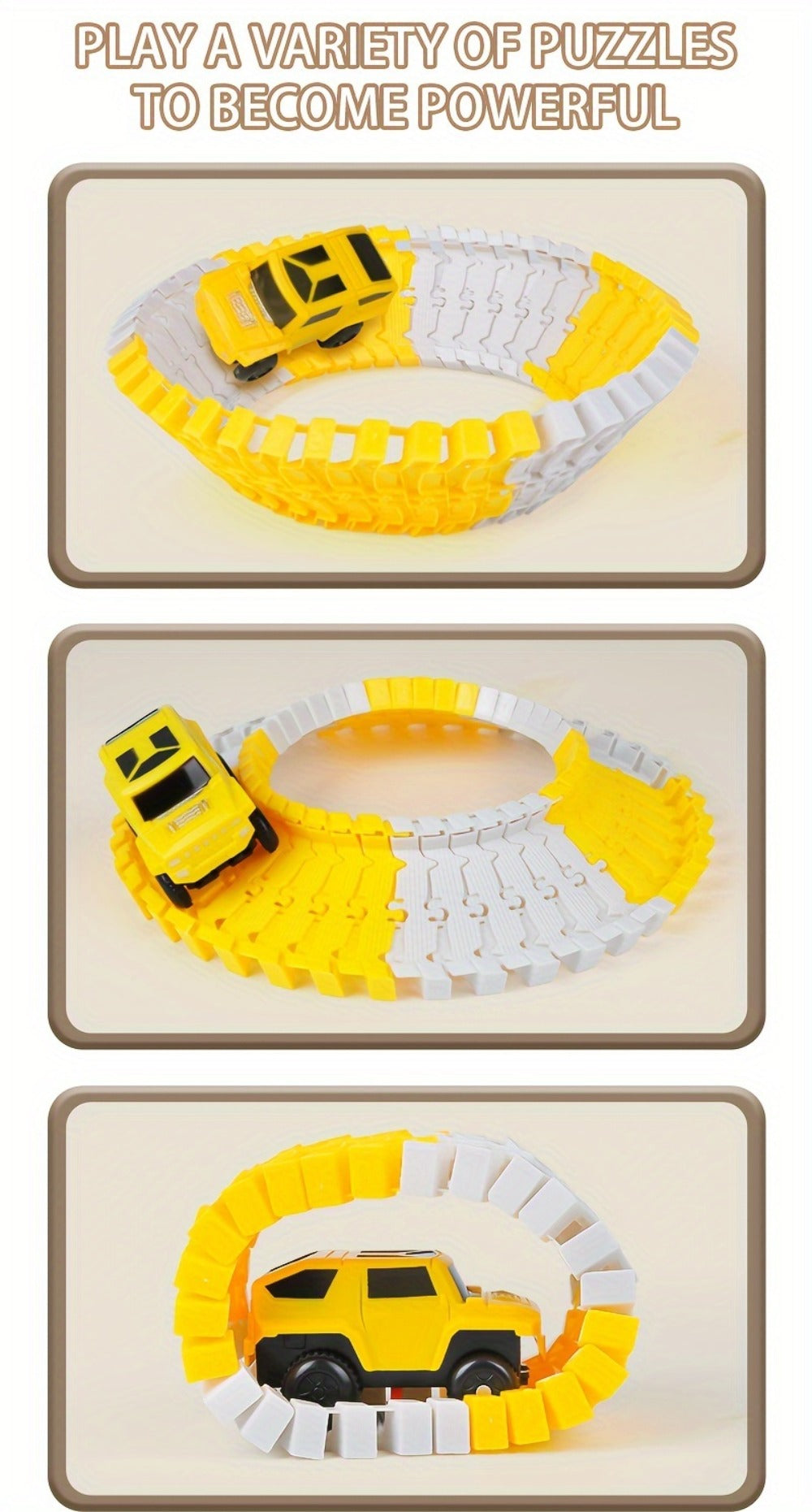 Roller Coaster Track Set, 467 Pieces with Electric Race Car, DIY Build-Your-Own Track Toy Ages 3-8