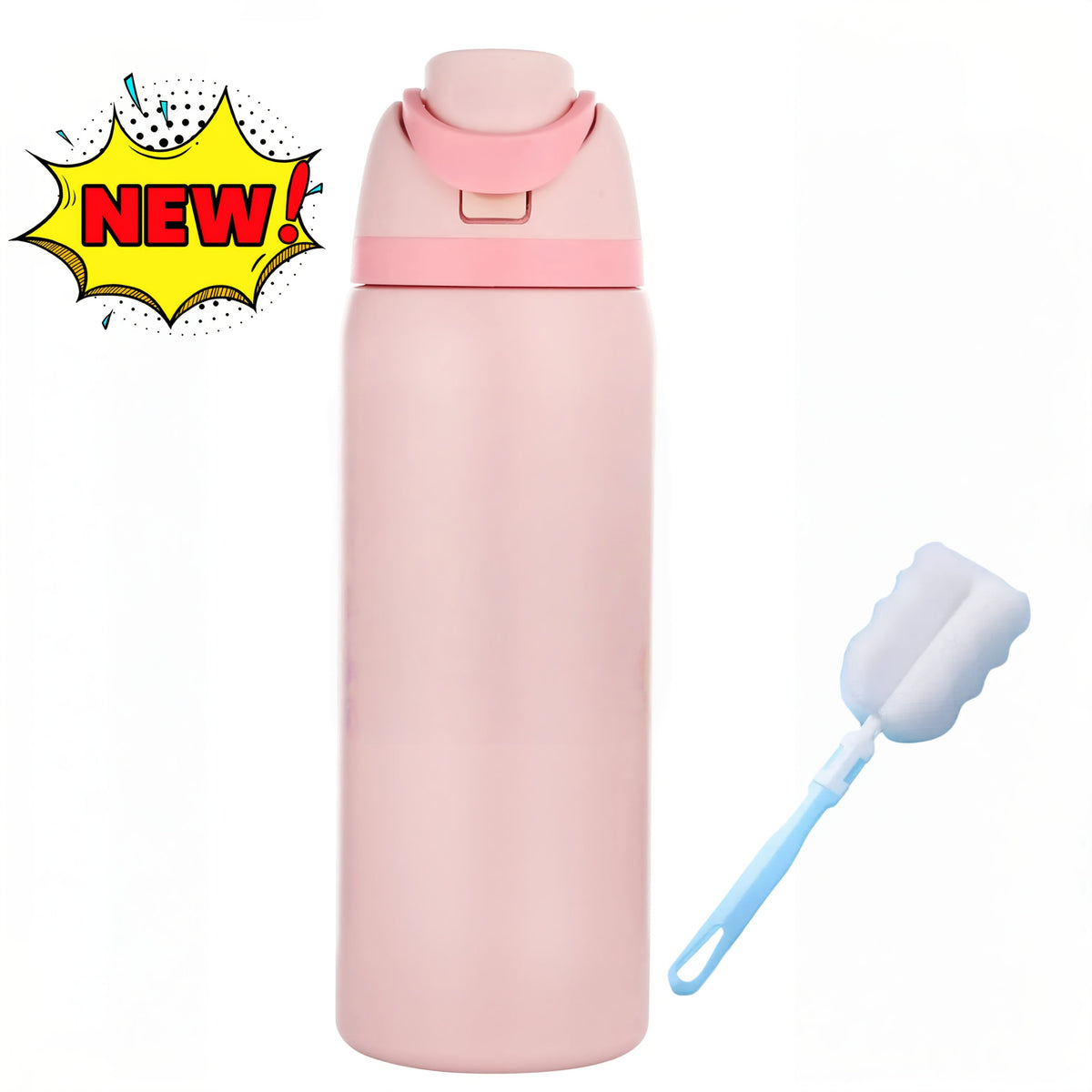 32oz Insulated Water Bottle with Straw - 304 Stainless Steel Vacuum Flask Keeps Cold 24H Hot 12H, Large Capacity Leak-Proof Sports Bottle for Gym, Camping, Office & Outdoor Adventures