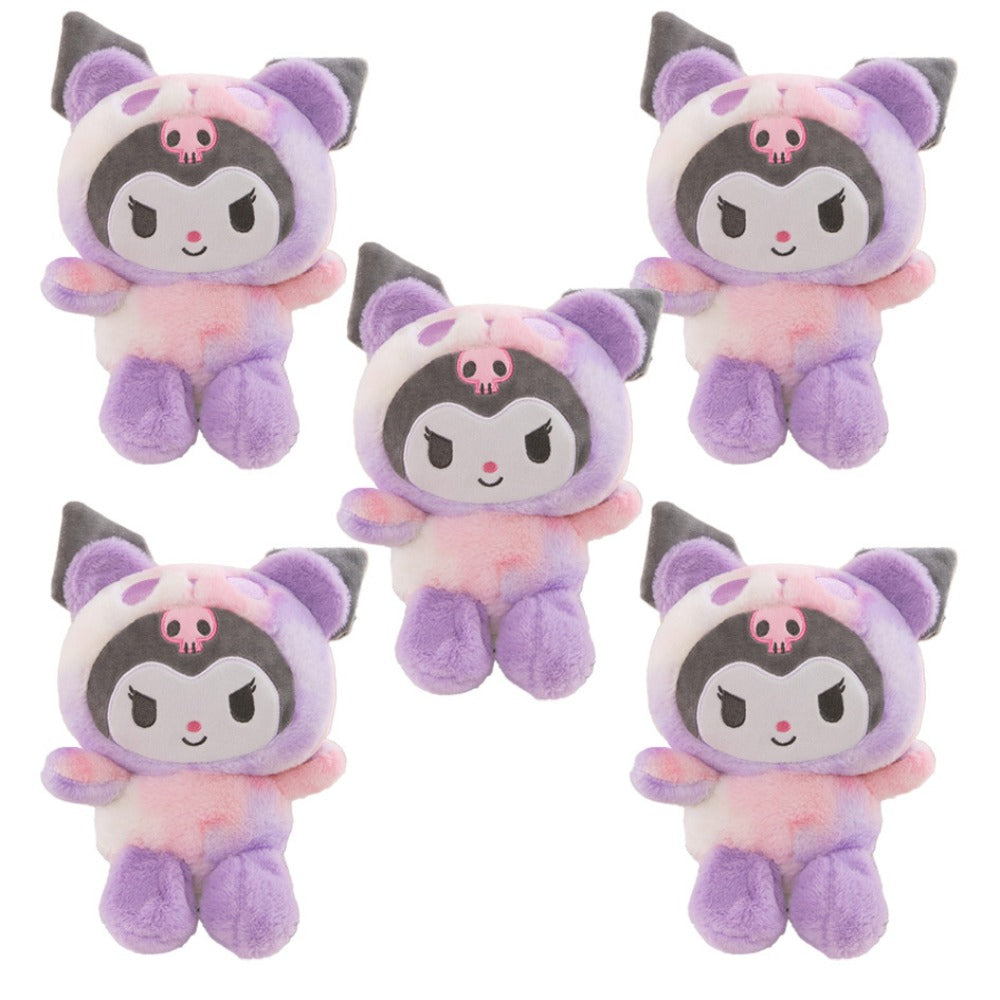 Tie-Dye Character Plush Toy with Four Selectable Styles for Display