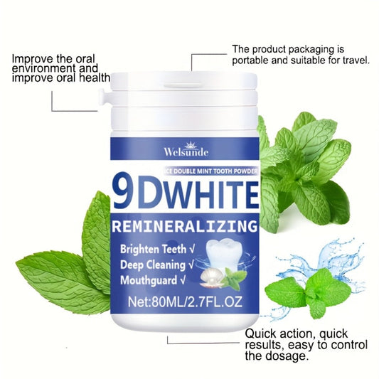 Hydroxyapatite Tooth Powder, Mint, 3-Pack (80 ml Each)