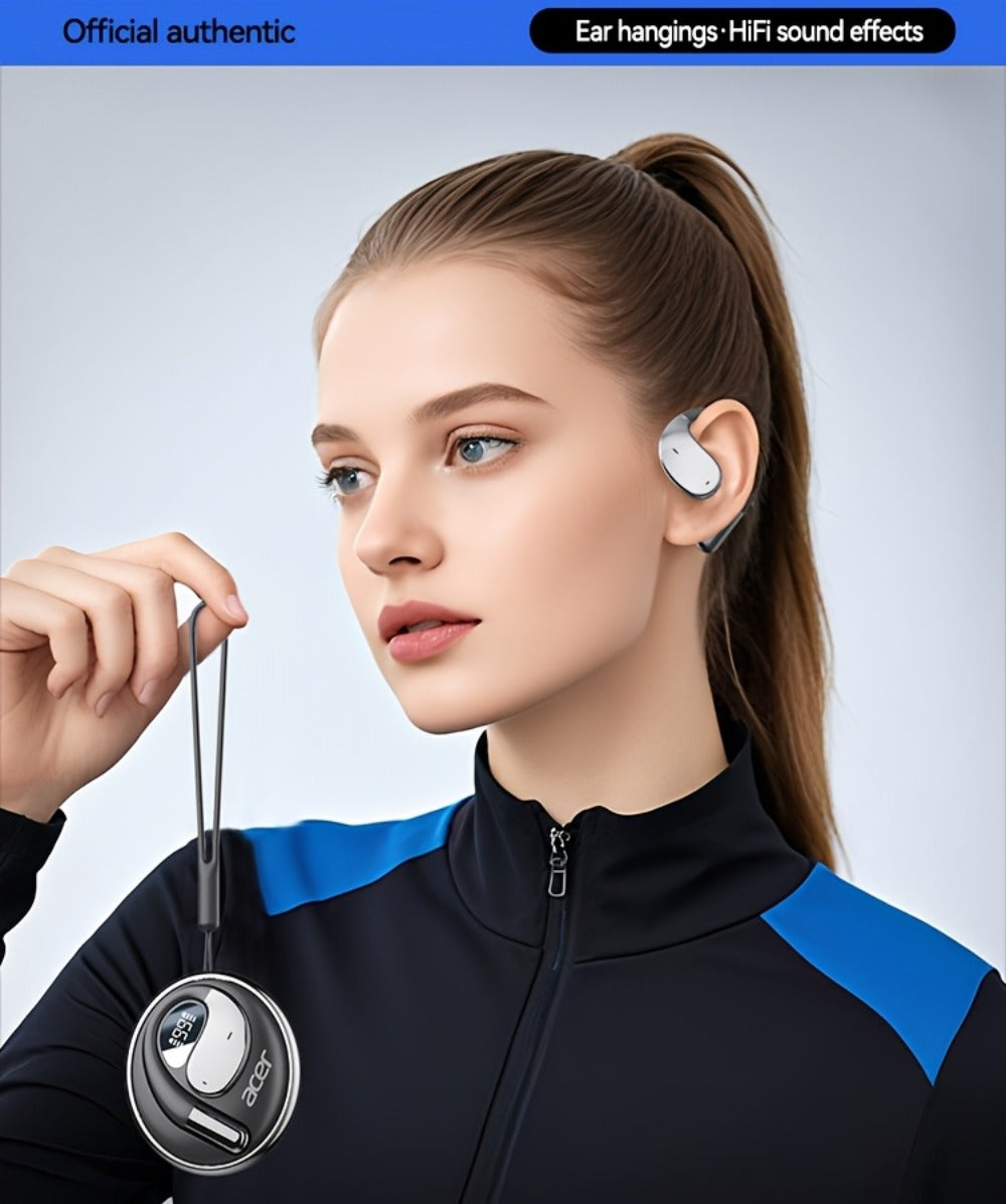 Acer TWS In-Ear Earbuds Noise Canceling Touch Control Sports Wireless Headphones Long Battery Life Lightweight for Running Workout Calls Compatible with Phone Tablet Valentine Gift