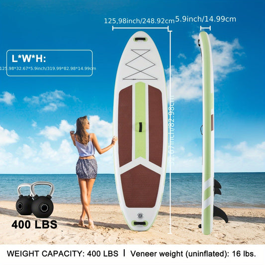 Inflatable Stand Up Paddle Board with EVA Non-Slip Deck and Color Options