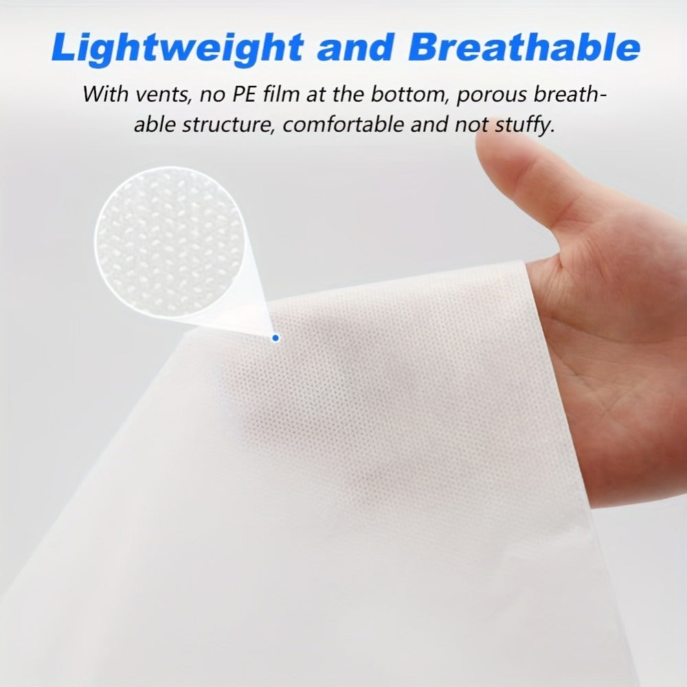 Disposable Massage Table Sheets 100-Pack Non-Woven Spa Bed Cover – Stain-Resistant Single-Use Table Liner for Massage Therapists, Estheticians, Tattoo Artists & Salons, White or Pink