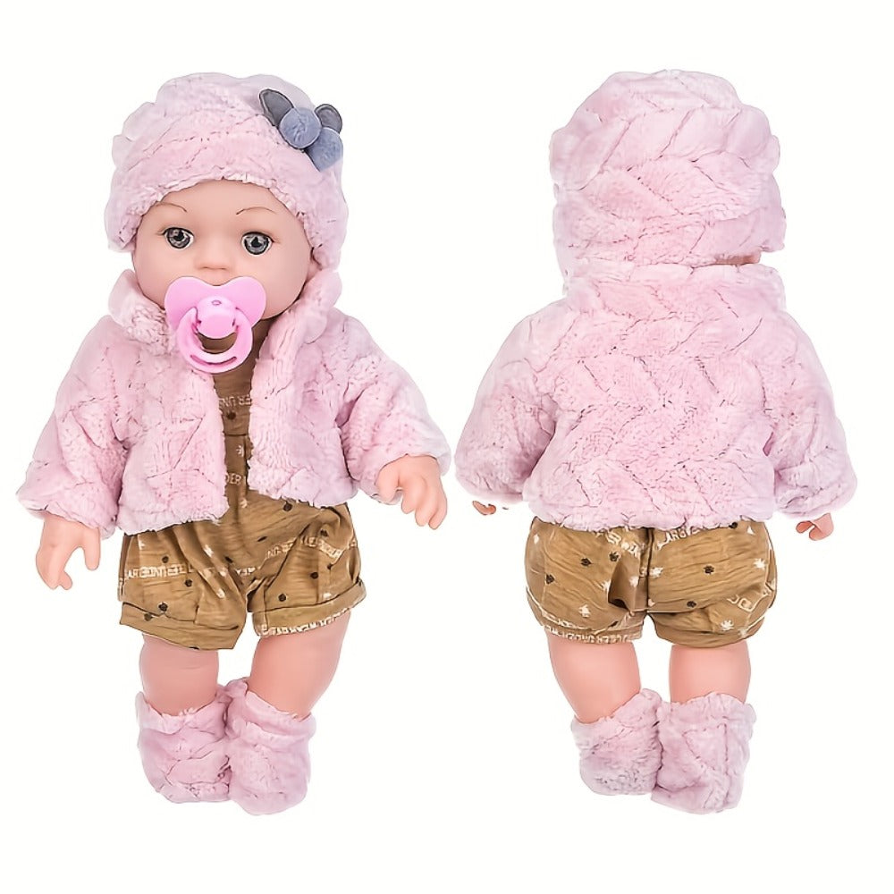 12-Inch Pink Reborn Baby Doll with Multiple Style Options
