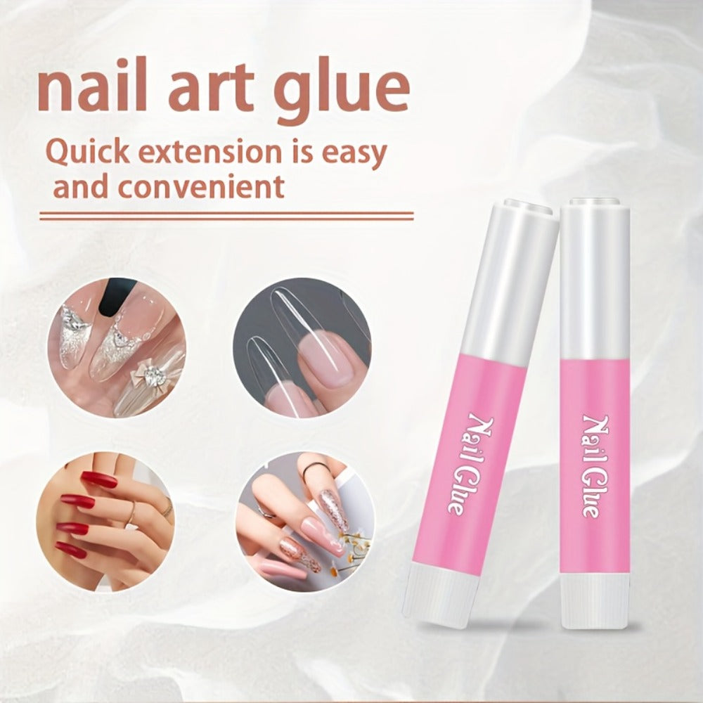 LED Nail Lamp Clip-On Hands-Free with Flexible Metal Tube & Multi-Color Lighting – UV Gel Nail Dryer for Manicure Pedicure Home DIY Nail Art Includes 10pc Nail Glue Gift for Women