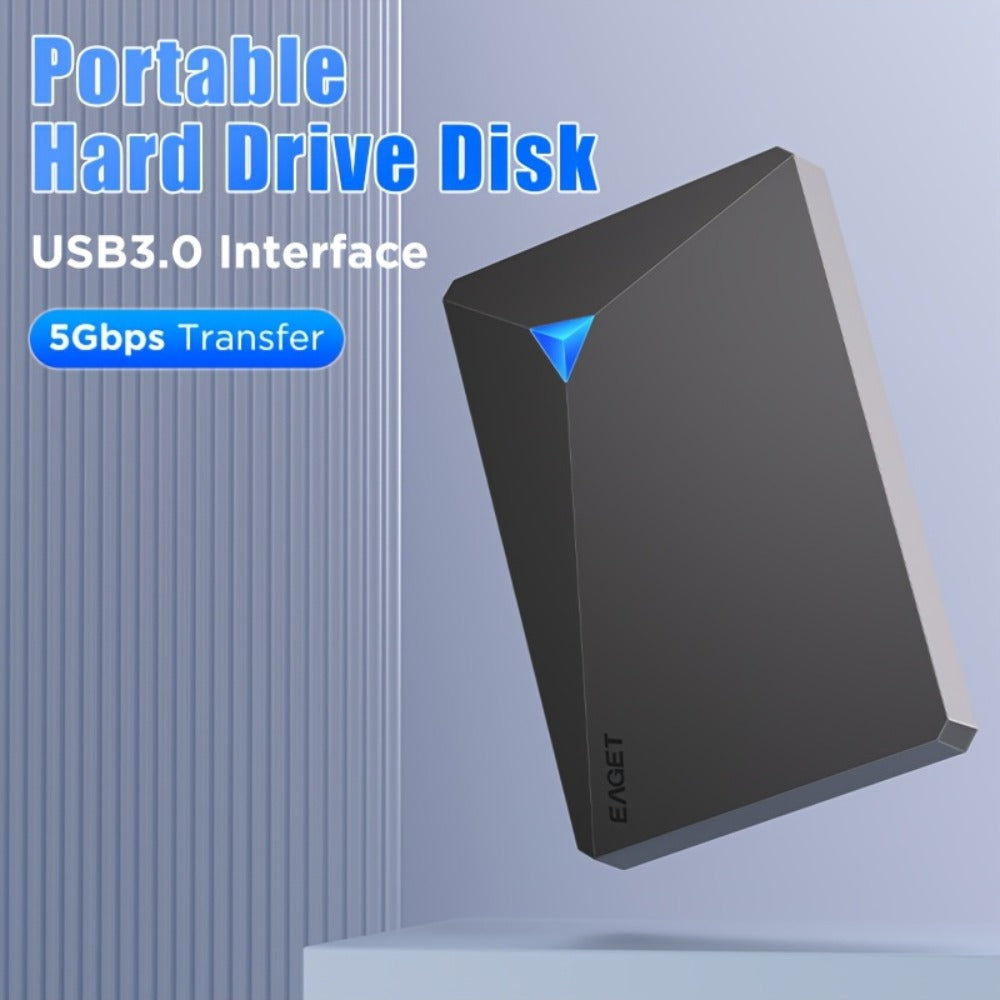 Portable External Hard Drive 250GB 500GB High Speed USB for PC Mac Laptop PS4 Xbox One – NTFS Plug and Play Video Music Photo Backup Storage Hard Disk Drive