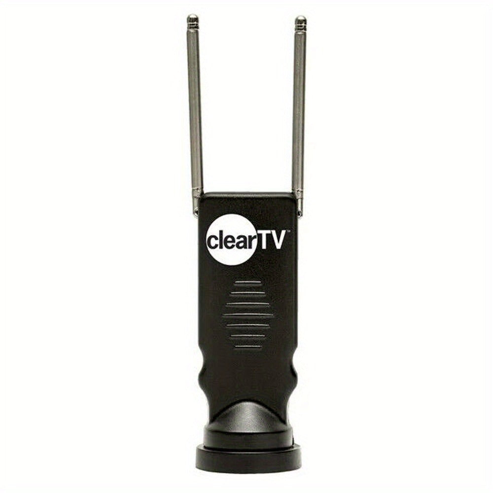 Slim Hidden Indoor TV Antenna Plug-In Design - 4K HD Free Local Channels, Hides Behind Any TV, Easy Window or Wall Placement, No Monthly Fees, Black