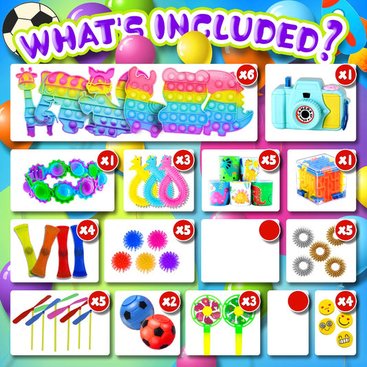 Bulk Fidget Toys, 1000-Piece Assortment for Party Favors & Prize Boxes