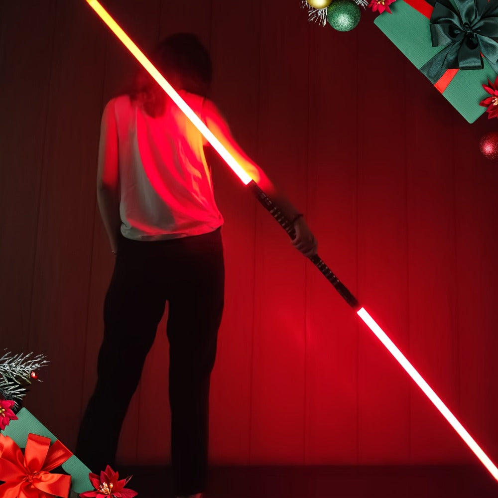 Light-Up Dueling Saber with 16 Color Modes and 2-in-1 Costume Prop Design